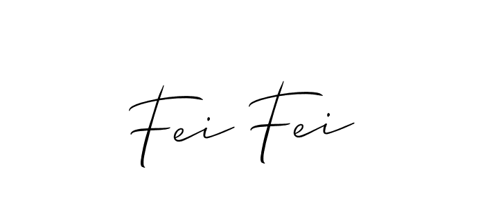 Also You can easily find your signature by using the search form. We will create Fei Fei name handwritten signature images for you free of cost using Allison_Script sign style. Fei Fei signature style 2 images and pictures png