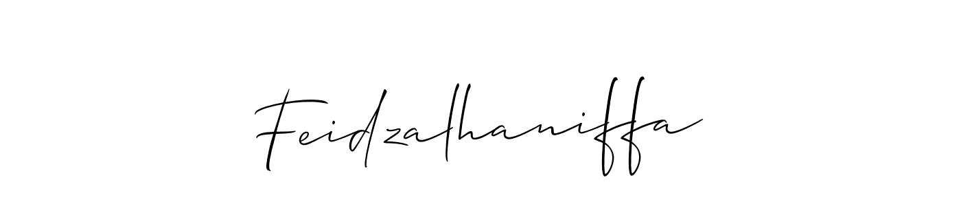 You should practise on your own different ways (Allison_Script) to write your name (Feidzalhaniffa) in signature. don't let someone else do it for you. Feidzalhaniffa signature style 2 images and pictures png