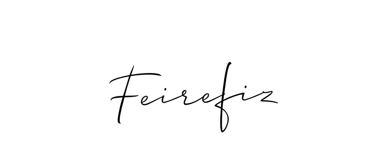 Also we have Feirefiz name is the best signature style. Create professional handwritten signature collection using Allison_Script autograph style. Feirefiz signature style 2 images and pictures png