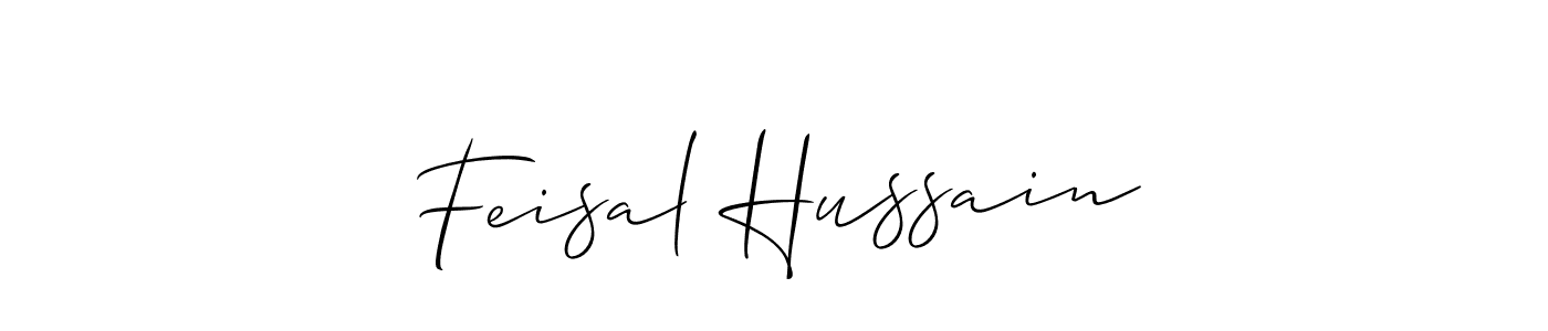Allison_Script is a professional signature style that is perfect for those who want to add a touch of class to their signature. It is also a great choice for those who want to make their signature more unique. Get Feisal Hussain name to fancy signature for free. Feisal Hussain signature style 2 images and pictures png