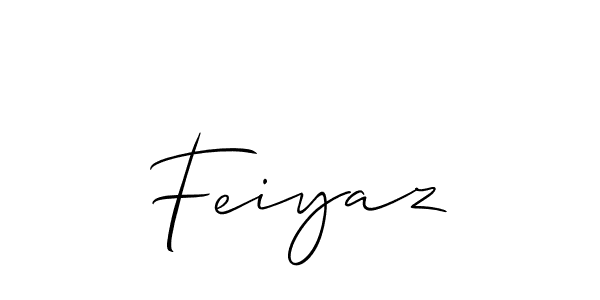 You should practise on your own different ways (Allison_Script) to write your name (Feiyaz) in signature. don't let someone else do it for you. Feiyaz signature style 2 images and pictures png