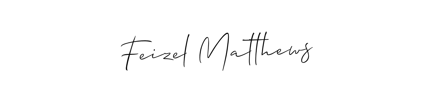 You should practise on your own different ways (Allison_Script) to write your name (Feizel Matthews) in signature. don't let someone else do it for you. Feizel Matthews signature style 2 images and pictures png