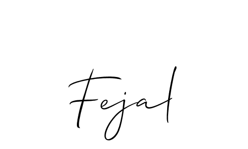 How to Draw Fejal signature style? Allison_Script is a latest design signature styles for name Fejal. Fejal signature style 2 images and pictures png