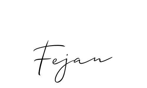 How to make Fejan signature? Allison_Script is a professional autograph style. Create handwritten signature for Fejan name. Fejan signature style 2 images and pictures png