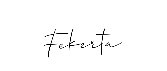 Best and Professional Signature Style for Fekerta. Allison_Script Best Signature Style Collection. Fekerta signature style 2 images and pictures png