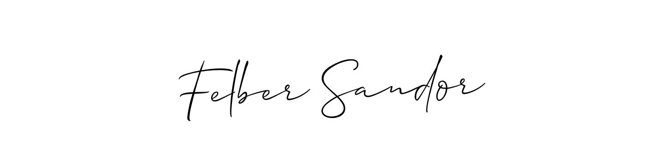 It looks lik you need a new signature style for name Felber Sandor. Design unique handwritten (Allison_Script) signature with our free signature maker in just a few clicks. Felber Sandor signature style 2 images and pictures png