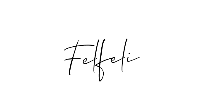 Also we have Felfeli name is the best signature style. Create professional handwritten signature collection using Allison_Script autograph style. Felfeli signature style 2 images and pictures png