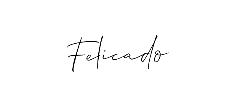 Create a beautiful signature design for name Felicado. With this signature (Allison_Script) fonts, you can make a handwritten signature for free. Felicado signature style 2 images and pictures png