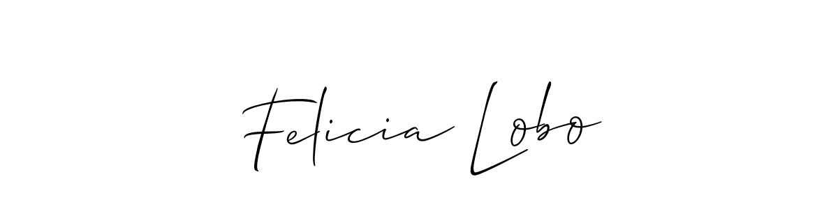 Create a beautiful signature design for name Felicia Lobo. With this signature (Allison_Script) fonts, you can make a handwritten signature for free. Felicia Lobo signature style 2 images and pictures png