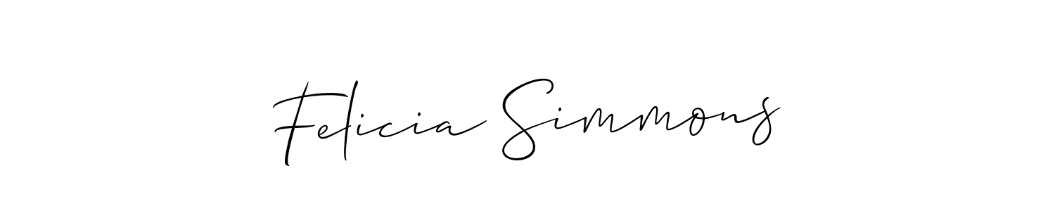 This is the best signature style for the Felicia Simmons name. Also you like these signature font (Allison_Script). Mix name signature. Felicia Simmons signature style 2 images and pictures png