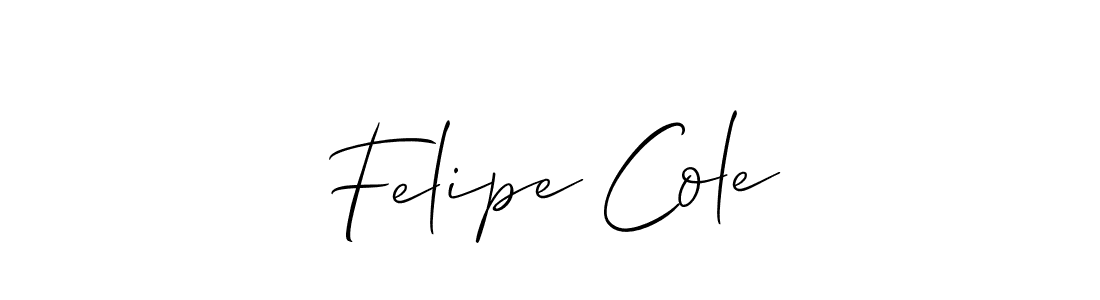 You should practise on your own different ways (Allison_Script) to write your name (Felipe Cole) in signature. don't let someone else do it for you. Felipe Cole signature style 2 images and pictures png