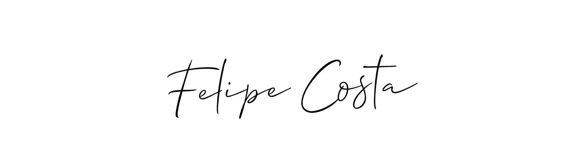 How to make Felipe Costa signature? Allison_Script is a professional autograph style. Create handwritten signature for Felipe Costa name. Felipe Costa signature style 2 images and pictures png