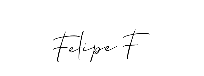 Similarly Allison_Script is the best handwritten signature design. Signature creator online .You can use it as an online autograph creator for name Felipe F. Felipe F signature style 2 images and pictures png