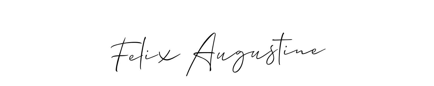 This is the best signature style for the Felix Augustine name. Also you like these signature font (Allison_Script). Mix name signature. Felix Augustine signature style 2 images and pictures png