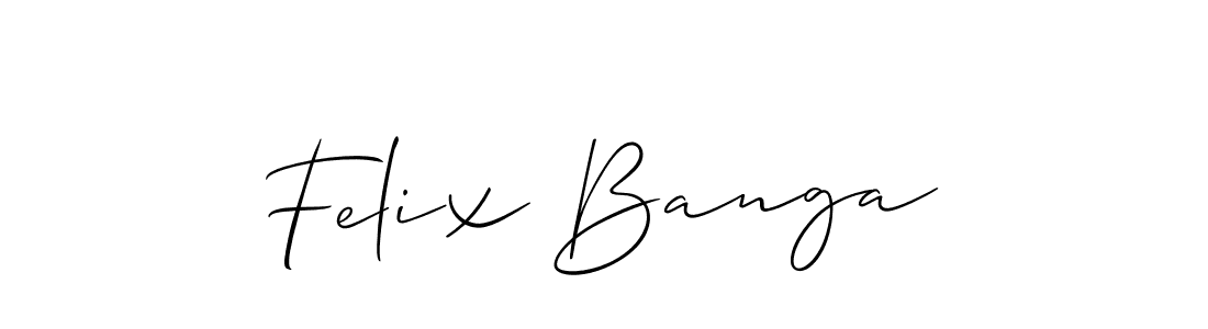 How to make Felix Banga signature? Allison_Script is a professional autograph style. Create handwritten signature for Felix Banga name. Felix Banga signature style 2 images and pictures png