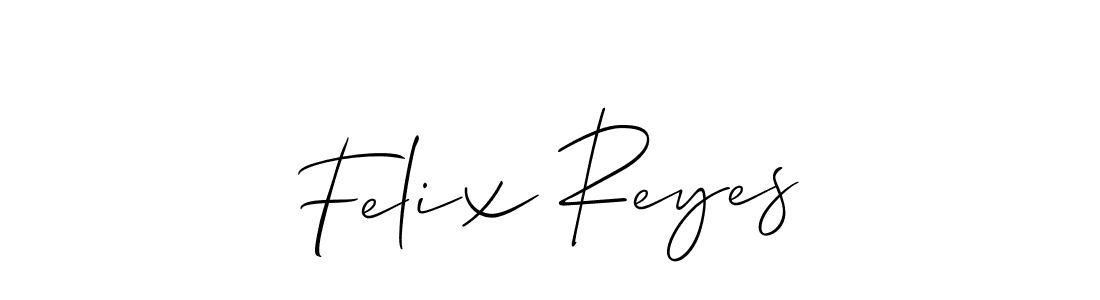 How to make Felix Reyes name signature. Use Allison_Script style for creating short signs online. This is the latest handwritten sign. Felix Reyes signature style 2 images and pictures png