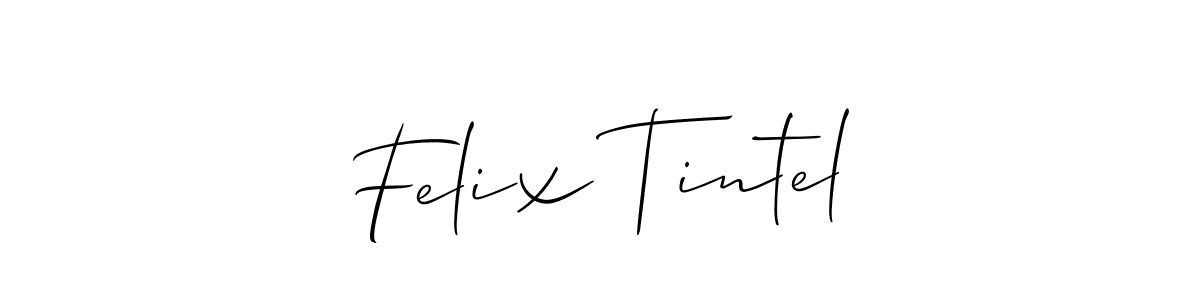 if you are searching for the best signature style for your name Felix Tintel. so please give up your signature search. here we have designed multiple signature styles  using Allison_Script. Felix Tintel signature style 2 images and pictures png