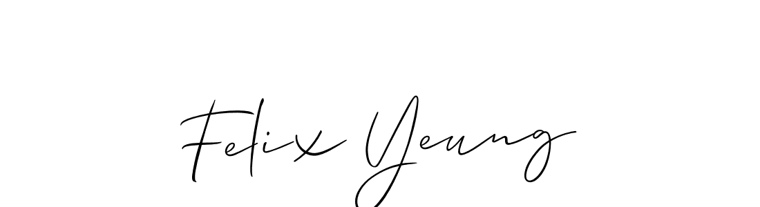 if you are searching for the best signature style for your name Felix Yeung. so please give up your signature search. here we have designed multiple signature styles  using Allison_Script. Felix Yeung signature style 2 images and pictures png