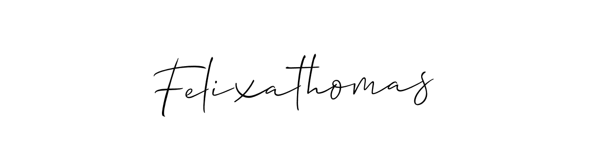 Design your own signature with our free online signature maker. With this signature software, you can create a handwritten (Allison_Script) signature for name Felixathomas. Felixathomas signature style 2 images and pictures png