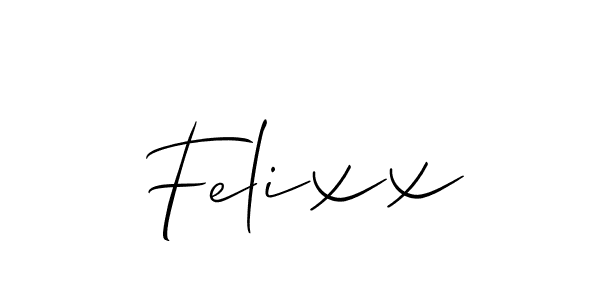 How to make Felixx signature? Allison_Script is a professional autograph style. Create handwritten signature for Felixx name. Felixx signature style 2 images and pictures png