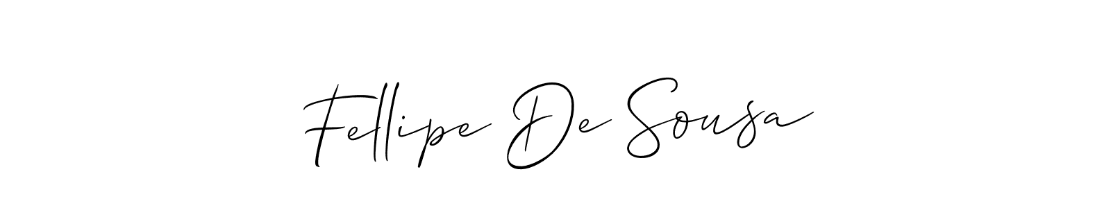 if you are searching for the best signature style for your name Fellipe De Sousa. so please give up your signature search. here we have designed multiple signature styles  using Allison_Script. Fellipe De Sousa signature style 2 images and pictures png