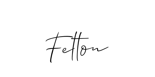 How to make Felton signature? Allison_Script is a professional autograph style. Create handwritten signature for Felton name. Felton signature style 2 images and pictures png