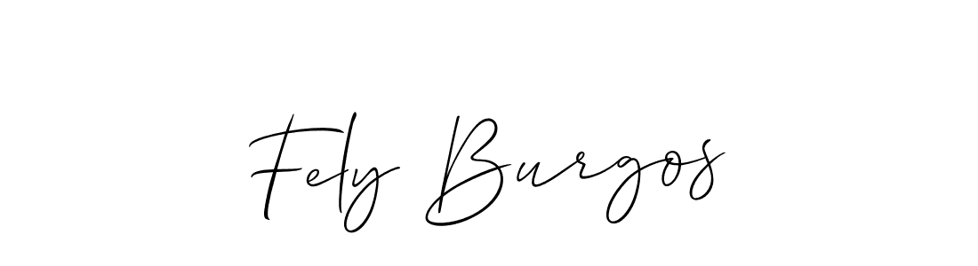 Make a beautiful signature design for name Fely Burgos. Use this online signature maker to create a handwritten signature for free. Fely Burgos signature style 2 images and pictures png