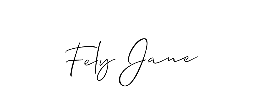 Similarly Allison_Script is the best handwritten signature design. Signature creator online .You can use it as an online autograph creator for name Fely Jane. Fely Jane signature style 2 images and pictures png