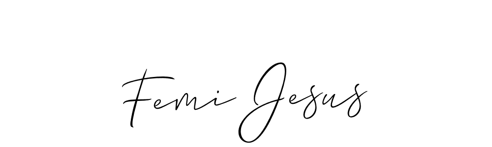 Best and Professional Signature Style for Femi Jesus. Allison_Script Best Signature Style Collection. Femi Jesus signature style 2 images and pictures png