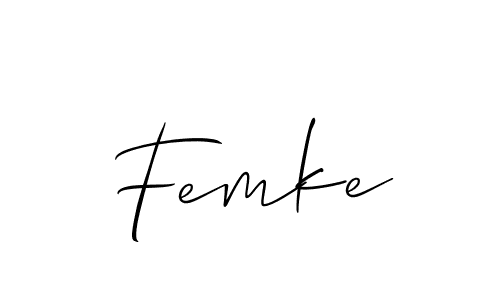 How to Draw Femke signature style? Allison_Script is a latest design signature styles for name Femke. Femke signature style 2 images and pictures png