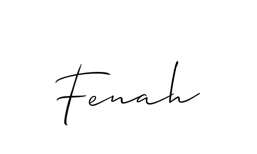It looks lik you need a new signature style for name Fenah. Design unique handwritten (Allison_Script) signature with our free signature maker in just a few clicks. Fenah signature style 2 images and pictures png