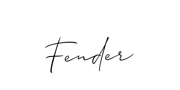 Best and Professional Signature Style for Fender. Allison_Script Best Signature Style Collection. Fender signature style 2 images and pictures png