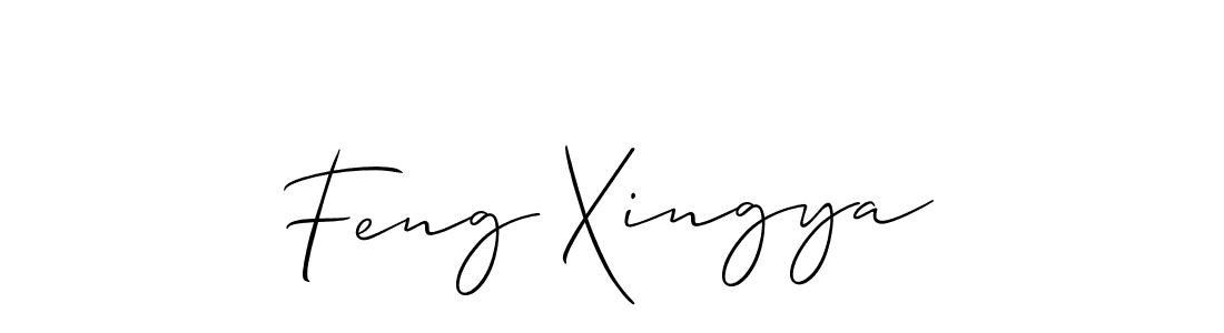 Create a beautiful signature design for name Feng Xingya. With this signature (Allison_Script) fonts, you can make a handwritten signature for free. Feng Xingya signature style 2 images and pictures png
