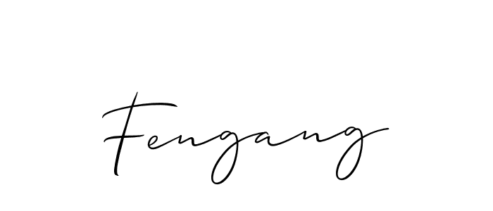 Make a short Fengang signature style. Manage your documents anywhere anytime using Allison_Script. Create and add eSignatures, submit forms, share and send files easily. Fengang signature style 2 images and pictures png