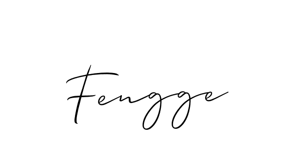How to make Fengge signature? Allison_Script is a professional autograph style. Create handwritten signature for Fengge name. Fengge signature style 2 images and pictures png