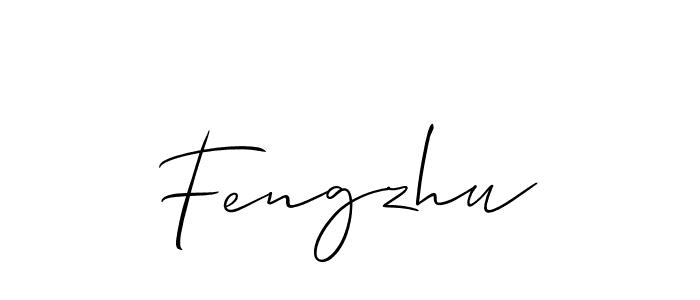 It looks lik you need a new signature style for name Fengzhu. Design unique handwritten (Allison_Script) signature with our free signature maker in just a few clicks. Fengzhu signature style 2 images and pictures png