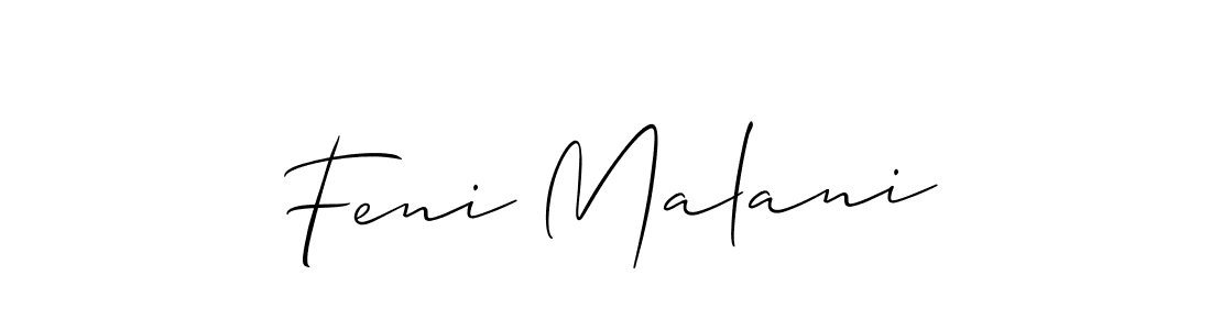 This is the best signature style for the Feni Malani name. Also you like these signature font (Allison_Script). Mix name signature. Feni Malani signature style 2 images and pictures png