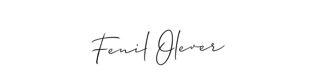 How to Draw Fenil Olever signature style? Allison_Script is a latest design signature styles for name Fenil Olever. Fenil Olever signature style 2 images and pictures png