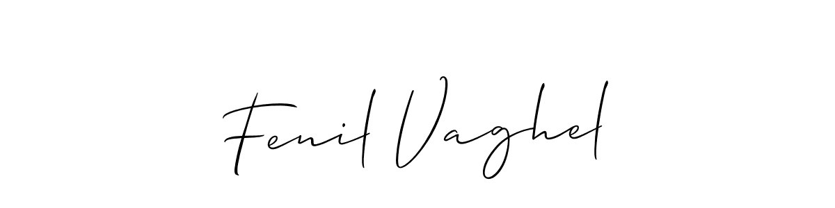 How to Draw Fenil Vaghel signature style? Allison_Script is a latest design signature styles for name Fenil Vaghel. Fenil Vaghel signature style 2 images and pictures png