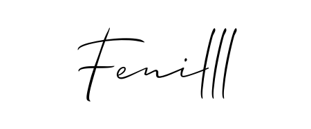 Enhance your business communications with Fenilll signature in Allison_Script lettering. Clean, modern, and universally compatible. Fenilll signature style 2 images and pictures png