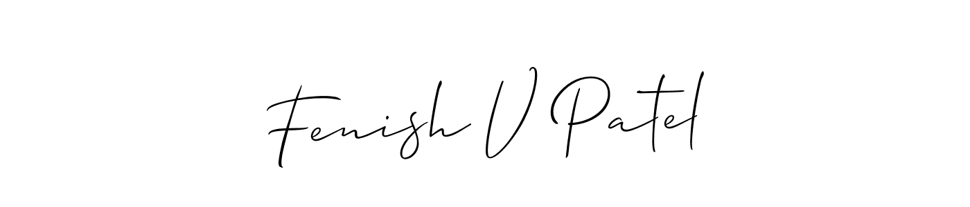 You can use this online signature creator to create a handwritten signature for the name Fenish V Patel. This is the best online autograph maker. Fenish V Patel signature style 2 images and pictures png