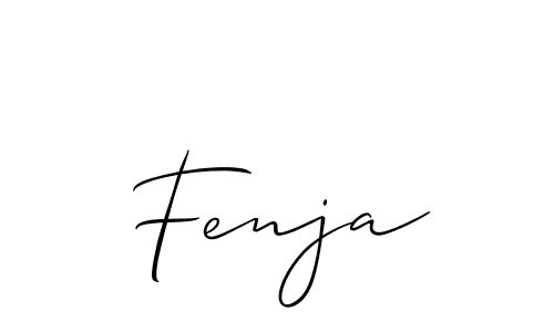 How to make Fenja name signature. Use Allison_Script style for creating short signs online. This is the latest handwritten sign. Fenja signature style 2 images and pictures png