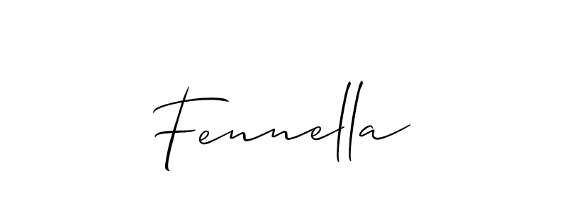 Also we have Fennella name is the best signature style. Create professional handwritten signature collection using Allison_Script autograph style. Fennella signature style 2 images and pictures png