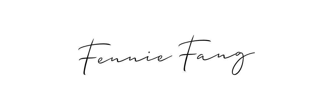 Fennie Fang stylish signature style. Best Handwritten Sign (Allison_Script) for my name. Handwritten Signature Collection Ideas for my name Fennie Fang. Fennie Fang signature style 2 images and pictures png