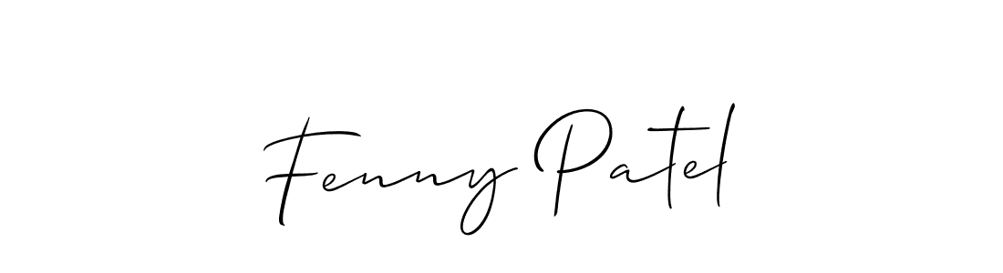 This is the best signature style for the Fenny Patel name. Also you like these signature font (Allison_Script). Mix name signature. Fenny Patel signature style 2 images and pictures png