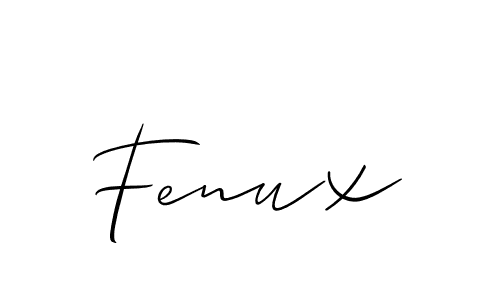 Similarly Allison_Script is the best handwritten signature design. Signature creator online .You can use it as an online autograph creator for name Fenux. Fenux signature style 2 images and pictures png