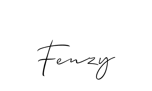 Make a beautiful signature design for name Fenzy. With this signature (Allison_Script) style, you can create a handwritten signature for free. Fenzy signature style 2 images and pictures png