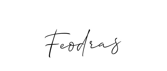 Make a beautiful signature design for name Feodras. With this signature (Allison_Script) style, you can create a handwritten signature for free. Feodras signature style 2 images and pictures png