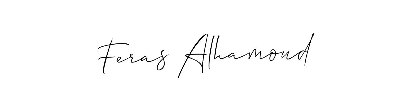 Allison_Script is a professional signature style that is perfect for those who want to add a touch of class to their signature. It is also a great choice for those who want to make their signature more unique. Get Feras Alhamoud name to fancy signature for free. Feras Alhamoud signature style 2 images and pictures png