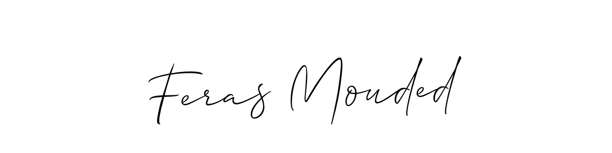 Check out images of Autograph of Feras Mouded name. Actor Feras Mouded Signature Style. Allison_Script is a professional sign style online. Feras Mouded signature style 2 images and pictures png